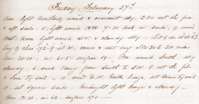 27 February 1880 journal entry